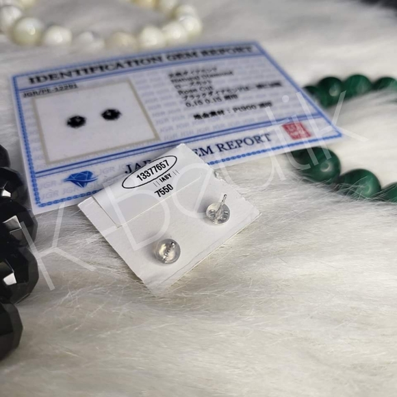 Black Diamond Earring - Picture 2 of 2